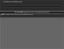 Tablet Screenshot of muellers-wirtshaus.de